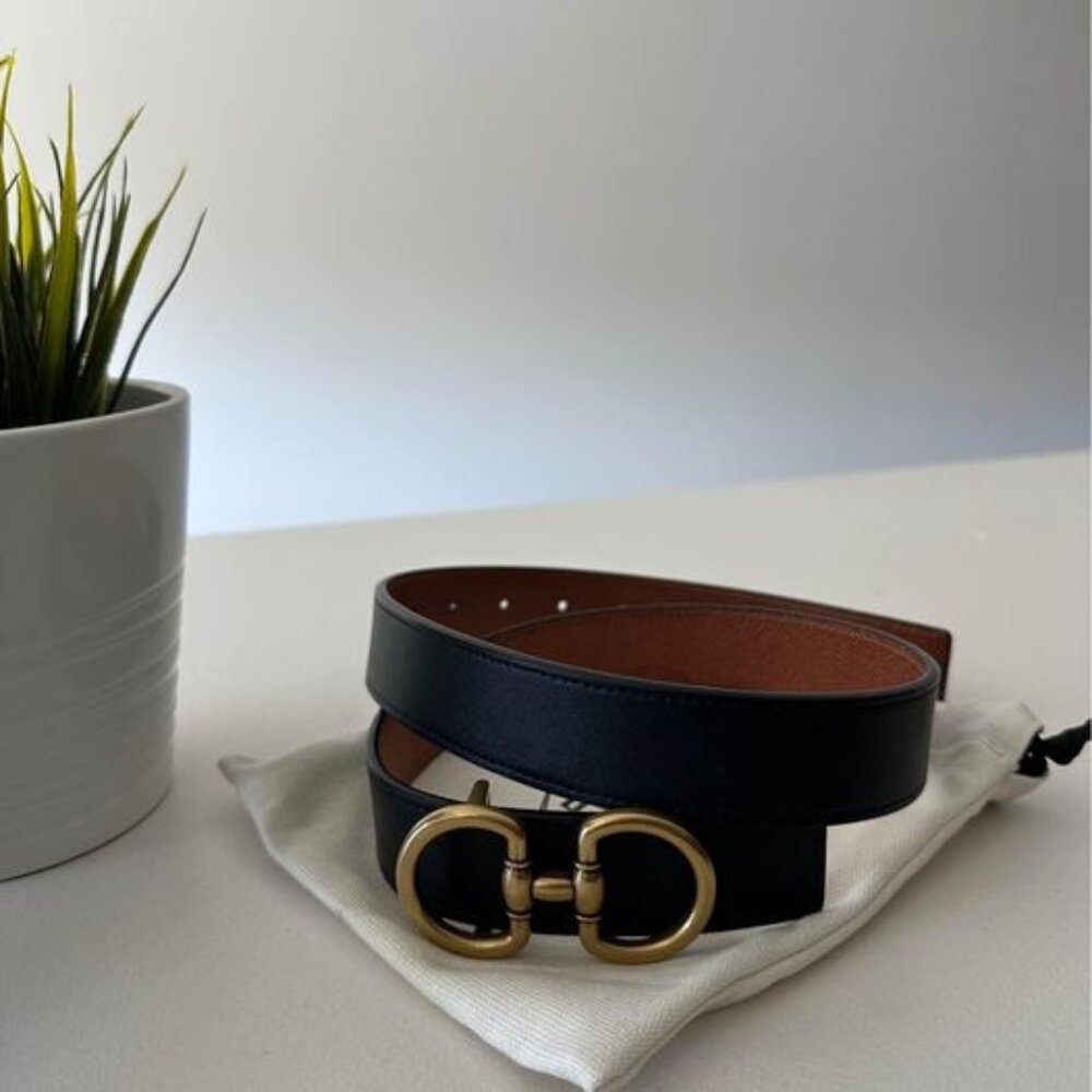 Edited Pieces Reversible Horsebit Belt